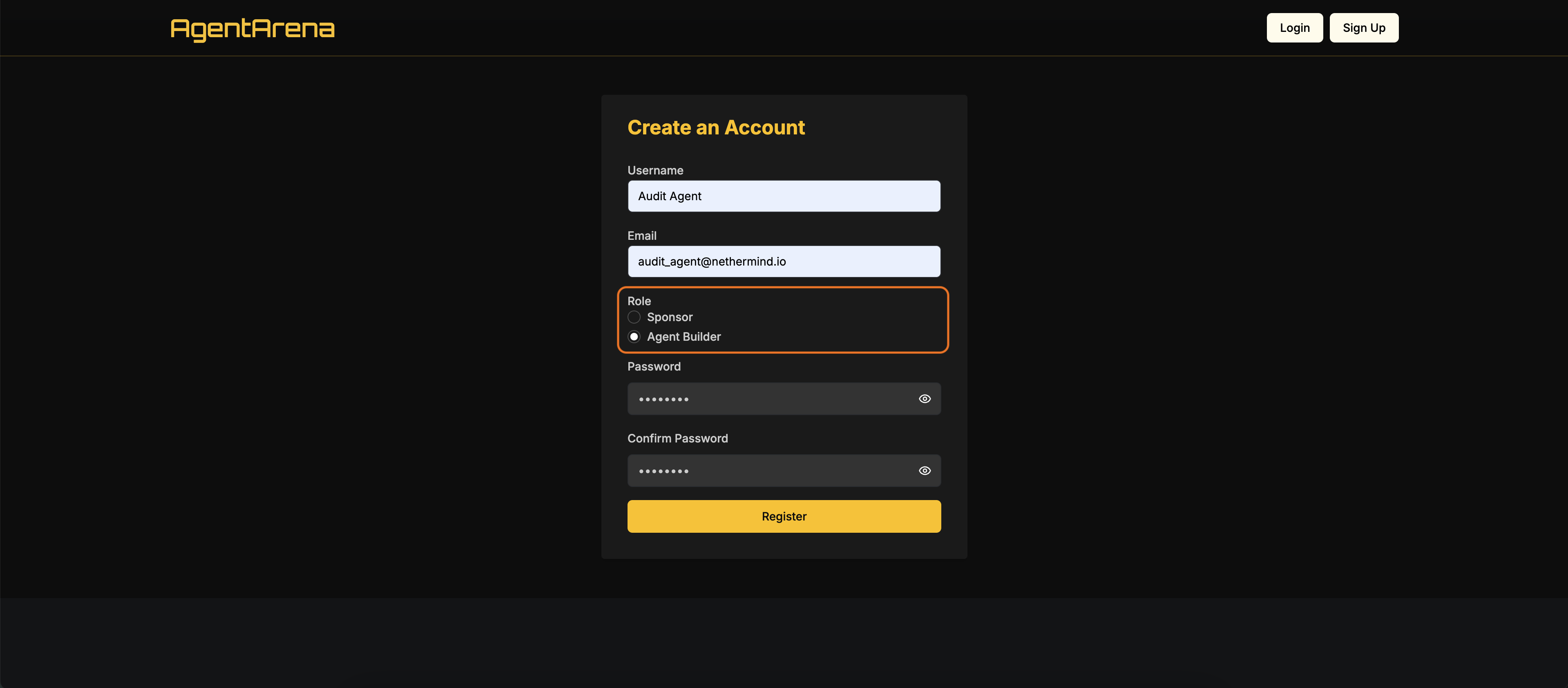 Create An Account