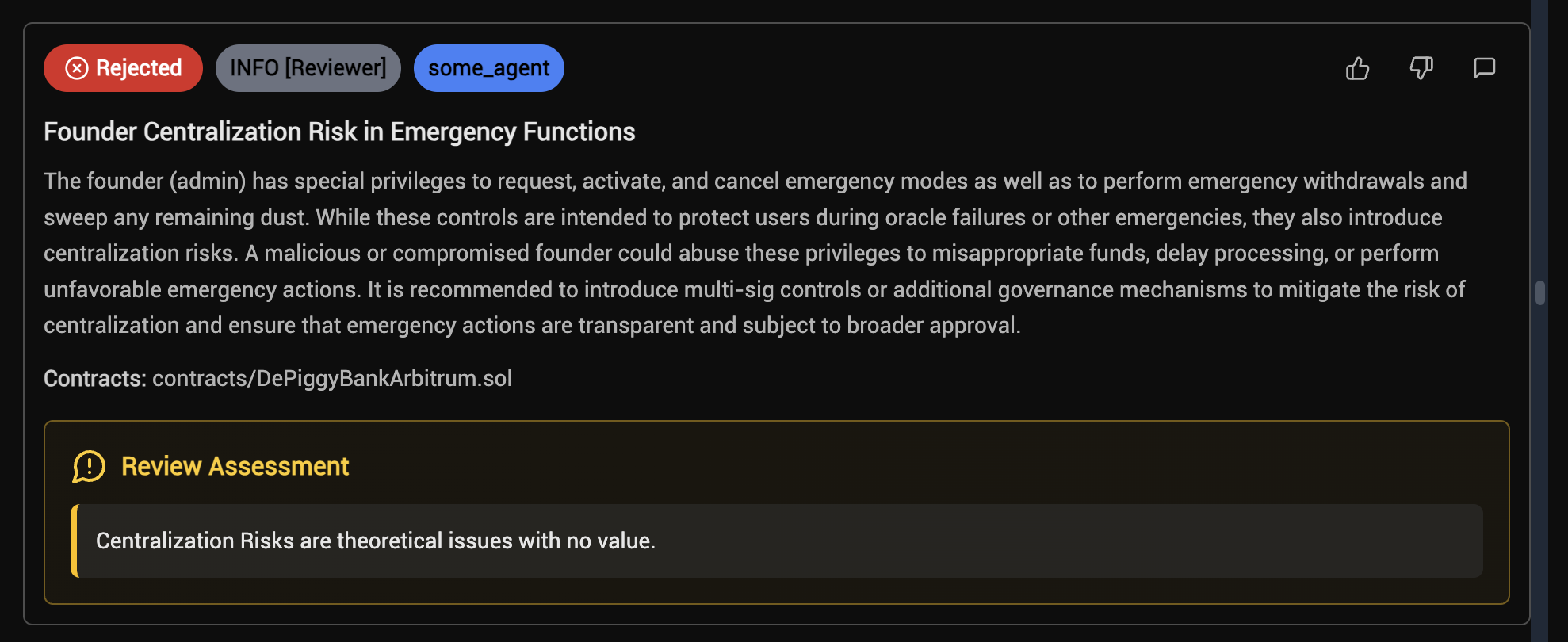 Rejected Info Finding